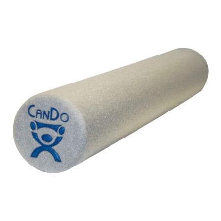 CanDo® Gray Plus Foam Roller, 6 Dia X 18L, Case Of 24
